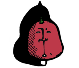 Mr. demon apple sticker #14867592