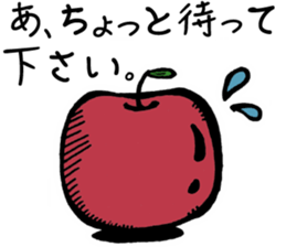 Mr. demon apple sticker #14867595
