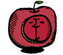 Mr. demon apple sticker #14867596