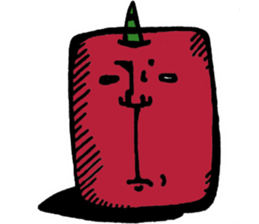 Mr. demon apple sticker #14867597