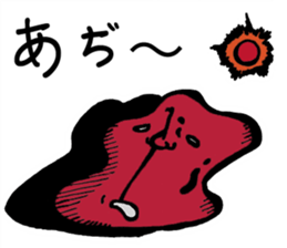 Mr. demon apple sticker #14867598