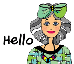 Sylvia meets her cute friends sticker #14867854