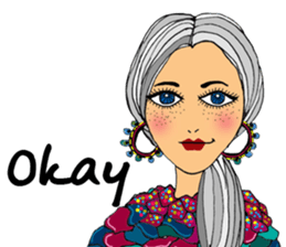 Sylvia meets her cute friends sticker #14867859