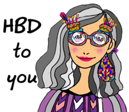 Sylvia meets her cute friends sticker #14867860