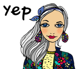 Sylvia meets her cute friends sticker #14867861