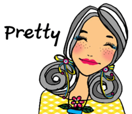 Sylvia meets her cute friends sticker #14867862