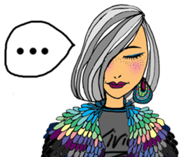 Sylvia meets her cute friends sticker #14867864