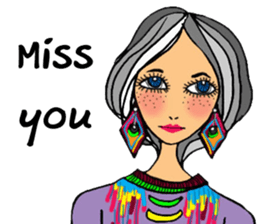 Sylvia meets her cute friends sticker #14867865