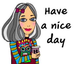 Sylvia meets her cute friends sticker #14867869