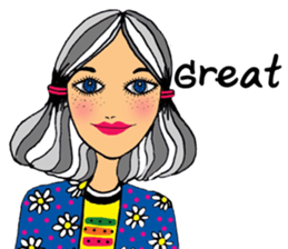 Sylvia meets her cute friends sticker #14867871