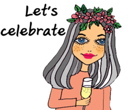 Sylvia meets her cute friends sticker #14867873