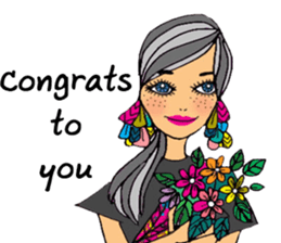 Sylvia meets her cute friends sticker #14867875