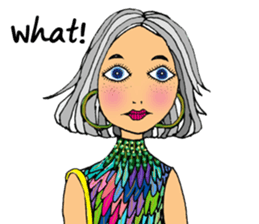 Sylvia meets her cute friends sticker #14867879