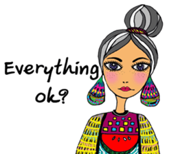 Sylvia meets her cute friends sticker #14867880