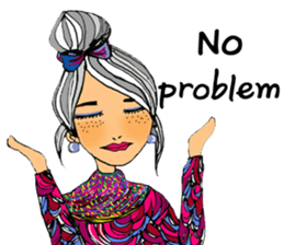 Sylvia meets her cute friends sticker #14867884