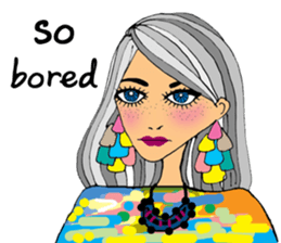 Sylvia meets her cute friends sticker #14867886