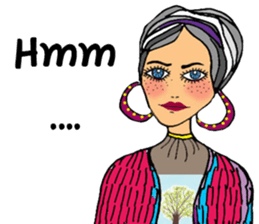 Sylvia meets her cute friends sticker #14867888