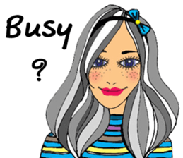 Sylvia meets her cute friends sticker #14867890