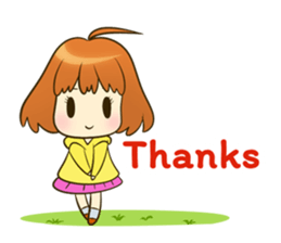 jumpee cute girl sticker #14868022