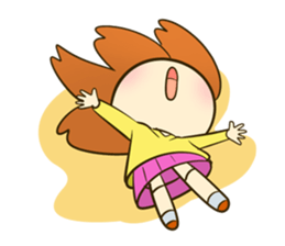 jumpee cute girl sticker #14868026