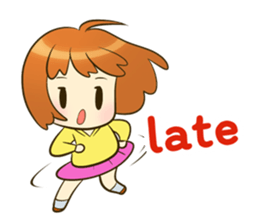 jumpee cute girl sticker #14868028