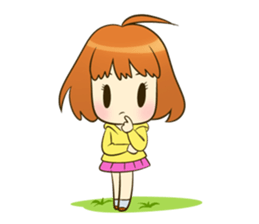 jumpee cute girl sticker #14868035