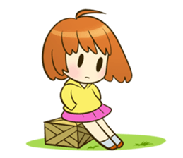 jumpee cute girl sticker #14868040