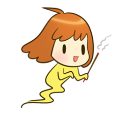 jumpee cute girl sticker #14868050
