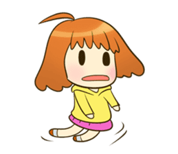 jumpee cute girl sticker #14868054