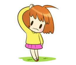 jumpee cute girl sticker #14868060