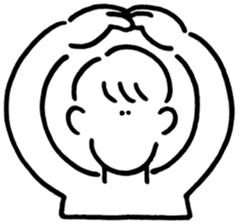 AKEMI SAITO PEOPLE ILLUST STICKER sticker #14869023