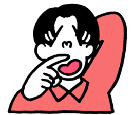 AKEMI SAITO PEOPLE ILLUST STICKER sticker #14869047