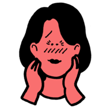 AKEMI SAITO PEOPLE ILLUST STICKER sticker #14869048