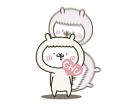 Moved! fool couple alpaca 2 sticker #14869435