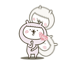 Moved! fool couple alpaca 2 sticker #14869436