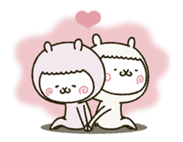 Moved! fool couple alpaca 2 sticker #14869450