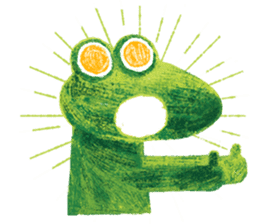 6-9 / Little Prince Frog-Finn sticker #14870281