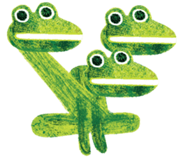 6-9 / Little Prince Frog-Finn sticker #14870297