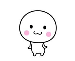 Animation version of white thing 7 sticker #14870438