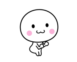 Animation version of white thing 7 sticker #14870440