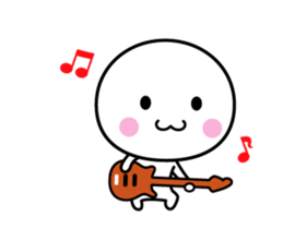 Animation version of white thing 7 sticker #14870442