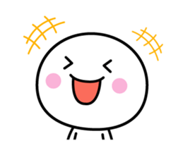 Animation version of white thing 7 sticker #14870444