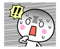 Animation version of white thing 7 sticker #14870446