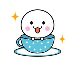 Animation version of white thing 7 sticker #14870458