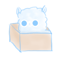 Doodle Alpaca sticker #14870510