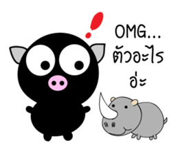 MooDum : Moody Pig sticker #14871125