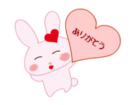 love rabbit female sticker #14871545