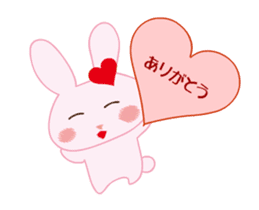 love rabbit female sticker #14871545