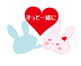 love rabbit female sticker #14871546