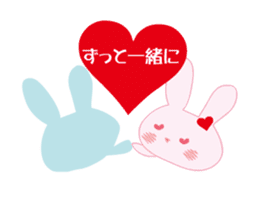 love rabbit female sticker #14871546